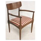 Floating back mid-century arm chair