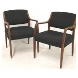 Pair Taylor Furniture mid-century arm chairs