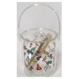 Ice bucket with tongs