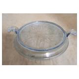 Fire King Sapphire Blue Philbe hot plate