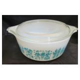 Pyrex Butterprint covered dish