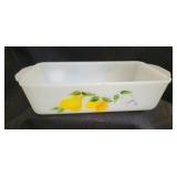 Fire King Gay Fad loaf pan