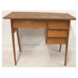 Vintage mid-century writing desk, splay leg