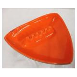 Orange vintage ashtray, signed USA
