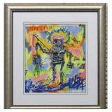 Untitled Fishing by Graffiti Artist J.M. Basquiat