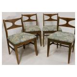 Set of 4 mid-century dining chairs