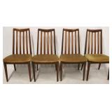 G Plan mid-century slat back set of 4 chairs
