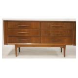 Mid-century 6 drawer Danish console