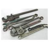 Lot of 6 Assorted Larger size wrenches