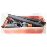 Plastic Storage Bin w/ contents