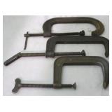 Lot of 3 large metal clamps