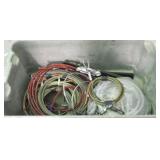 Plastic Tote w/ Assorted Items