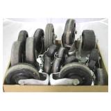 Tray Lot of Assorted Caster Wheels