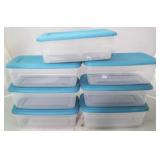 Set of 7 Plastic Storage Bins