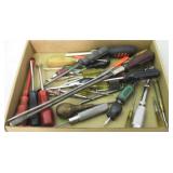 Tray lot of Assorted Screwdrivers