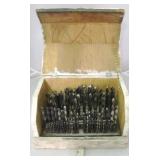 Drill Bit set w/ Painted Wood Box