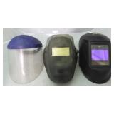 Lot of 3 Welding Helmets