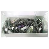 Plastic Storage bin w/ contents