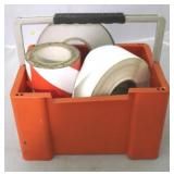 Plastic Storage Bin Tote w/ Contents