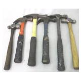Lot of 6 Assorted Hammers