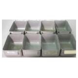 Set of 8 Metal Storage Containers