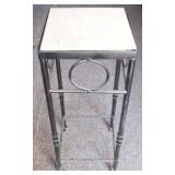 Marble Top Plant Stand - 32 x 12 x 12