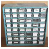 Storage Bin w/ Assorted Hardware