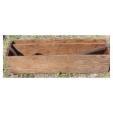 Wood Toolbox (empty) 8 x 33 1/2 x 9