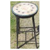 Marble Top Stool/Stand - 28" x 14 1/2