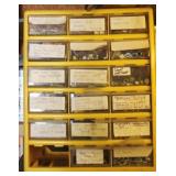 Plastic Storage Bin w/ Assorted Hardware