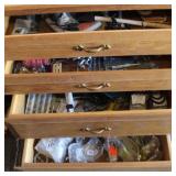 4-Drawers of Assorted Hardware