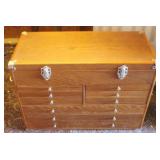 Wood Storage Chest - 26 x 11 x 20