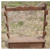 Wood Gun Rack/ Shelf - 23 x 6 x 31 1/2