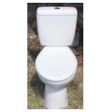 Push-Button Porcelain Toilet