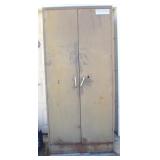 Metal Cabinet w/ Assorted Contents