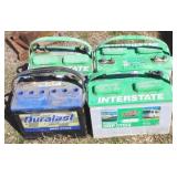 Lot of 4 Marine/ Car Batteries