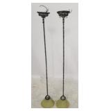 2 Hanging pendant fixtures