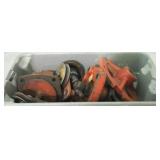 Plastic Storage Bin w/ Contents