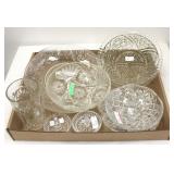 Box lot pressed glass