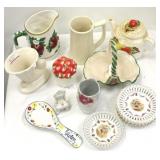 Box lot porcelains & etc