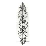 Tall metal wall sconce