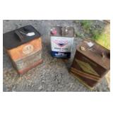 3 Vintage gas cans