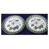 Pair magnolia plates