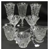 8 Pieces Cambridge Rose Point