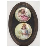 2 Framed collector plates