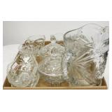 Box lot pressed glass