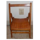 Small Folding Wood Chair