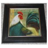 Framed Rooster Print