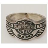 Harley Davidson 100 Years .925 Silver Ring