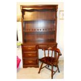 Bookshelf Desk w/ chair